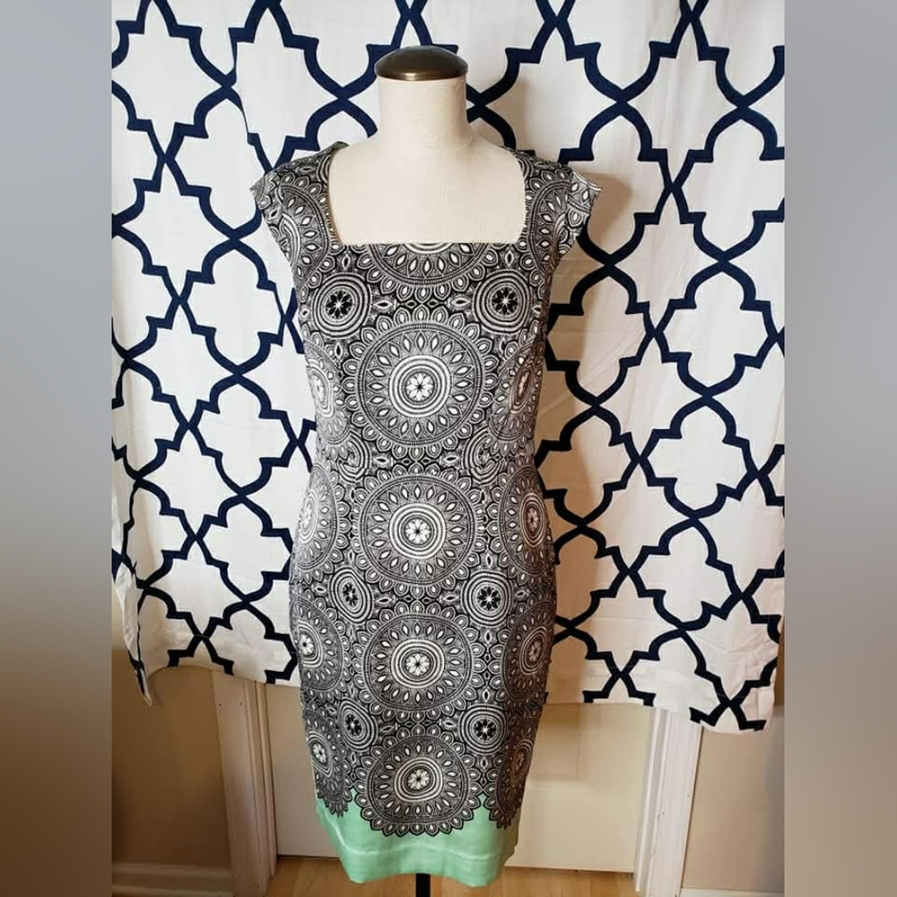 Mint Sateen Cap Sleeve Dress From The Limited